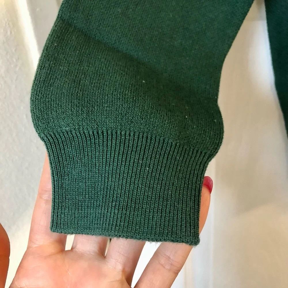 Petit Lem Kids' Fair Isle Organic Cotton Pullover (Big Kid) 8-10 Green - Picture 5 of 8